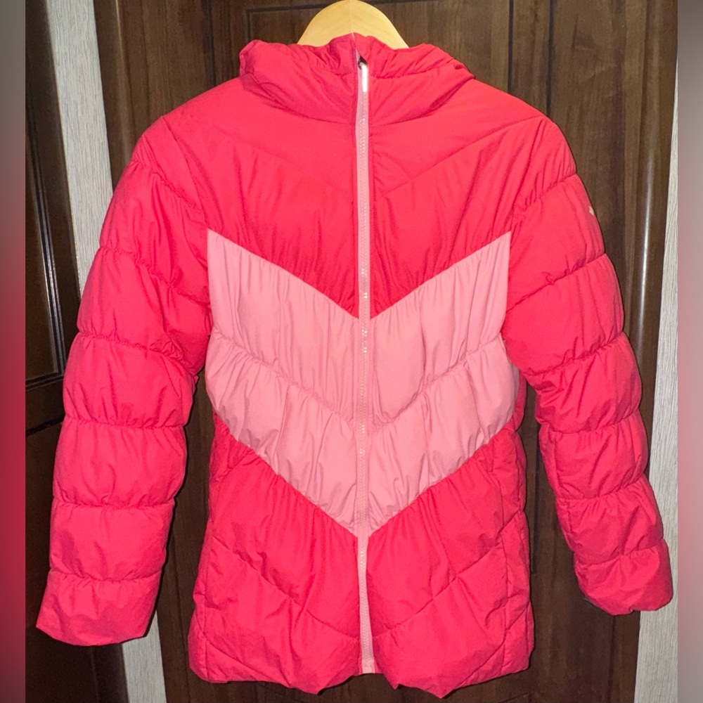 Kids Pink Columbia Puffer Jacket